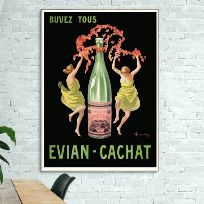 Affiche Evian Cachat