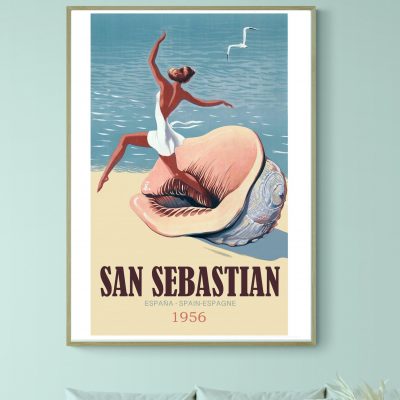 Affiche San Sebastian Danseuse 1956