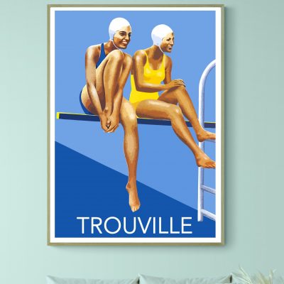 Affiche Trouville, Les Baigneuses