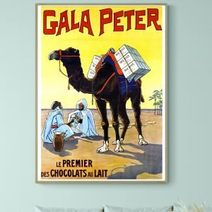 Affiche Gala Peter, le premier des chocolats au lait