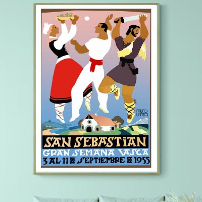 Affiche San Sebastian - Gran Semana Vasca 1955