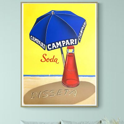 Affiche Soda Campari, Pisseta