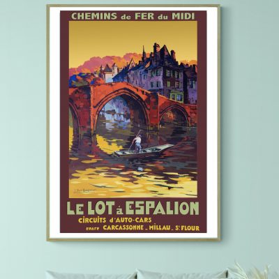 Affiche Le Lot à Espalion