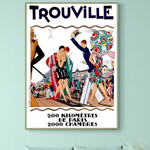 Affiche Trouville - 200 kilomètres de Paris