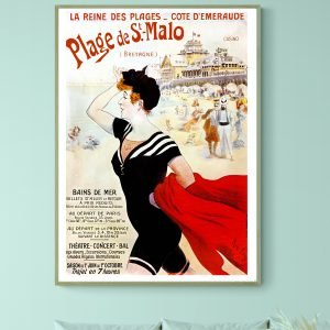 Affiche Plage de Saint malo
