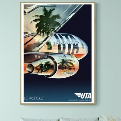 Affiche UTA, Le Pacifique