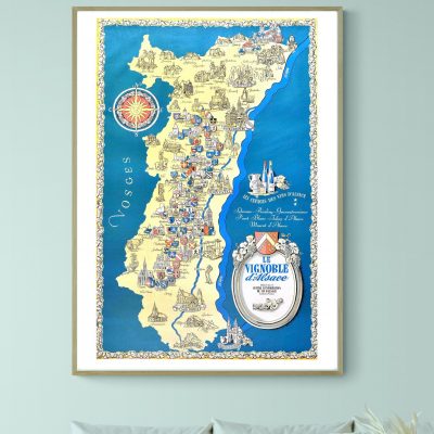 Affiche Le Vignoble d'Alsace