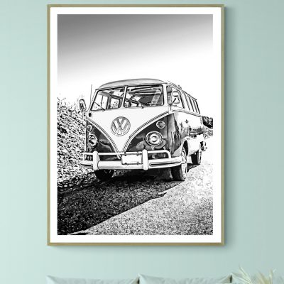 Affiche Combi Vintage Volkswagen