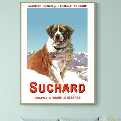 Affiche Suchard, Hospice du grand Saint Bernard