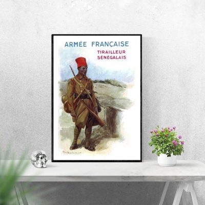 Affiche Armée Française, tirailleur Sénégalais