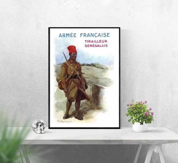 Affiche Armée Française, tirailleur Sénégalais
