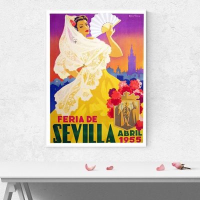 Affiche Feria de Sevilla 1955