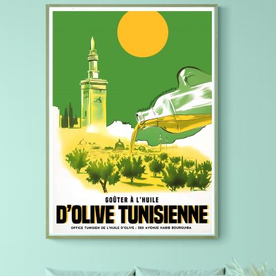 Affiche Gouter à l'huile d'Olive Tunisienne