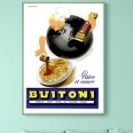 Affiche vintage de publicité pour la confiture Bannier, avec un design rétro et appétissant.