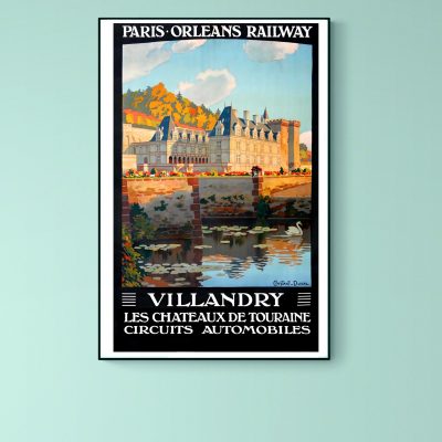 Affiche Villandry - Les Châteaux de la Loire