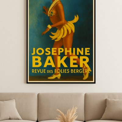 Affiche Joséphine Baker - Revue des Folies Bergères