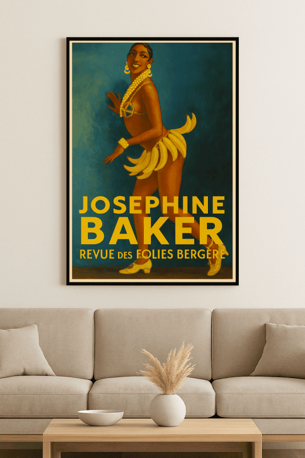 Affiche Joséphine Baker - Revue des Folies Bergères