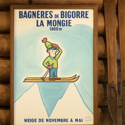 Affiche Bagneres de Bigorre - La Mongie