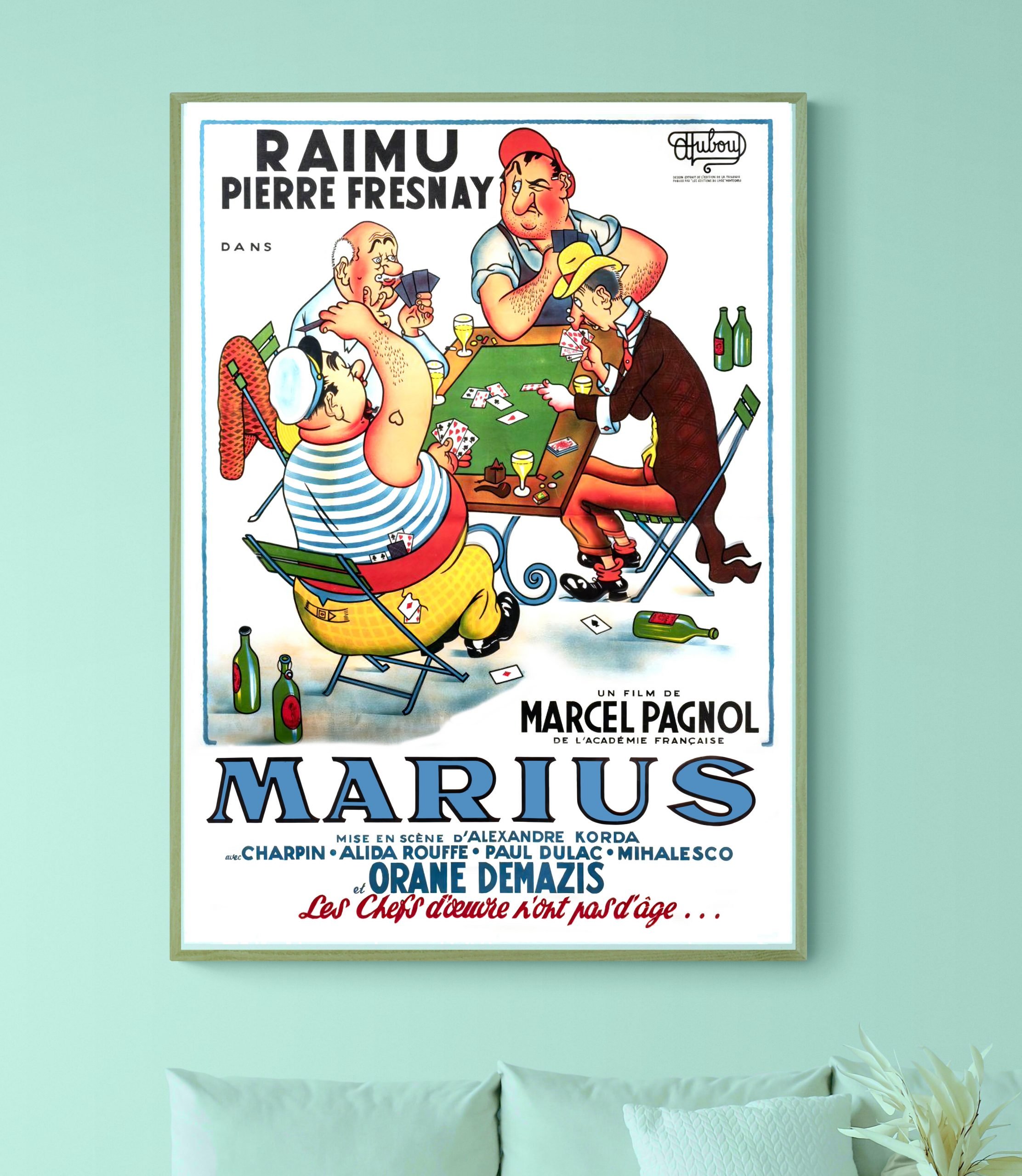 Affiche Marius - Marcel Pagnol