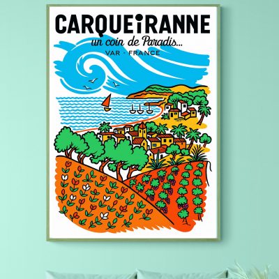 Affiche Carqueiranne, un coin de Paradis