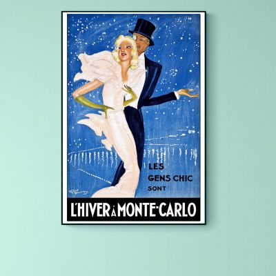 Affiche L'Hiver à Monte Carlo
