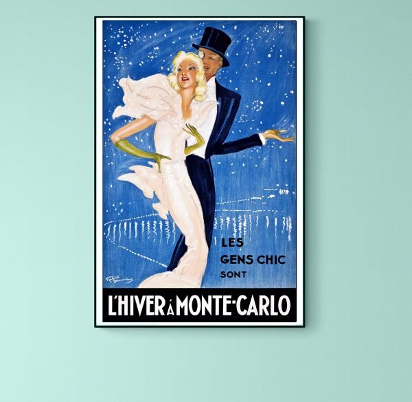 Affiche L'Hiver à Monte Carlo