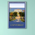 Affiche vintage Ricqles, alcool de menthe, célèbre et authentique, pour collection ou décoration.