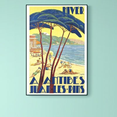 Affiche Hiver à Antibes Juan les Pins