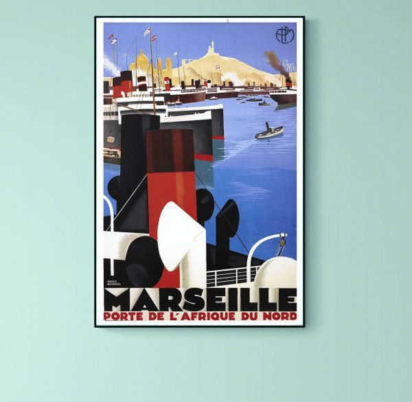 Affiche Marseille, Porte de l'Afrique du Nord