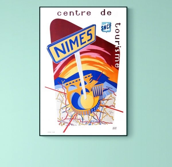 Affiche Centre de Tourisme - Nimes