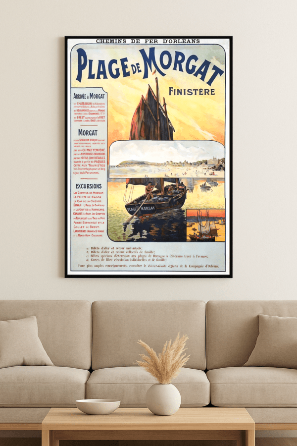 Affiche Plage de Morgat - Finistère