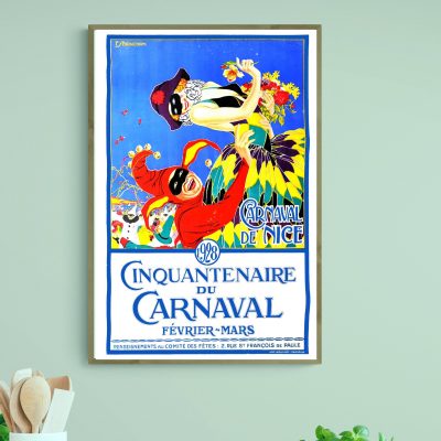 Affiche Cinquantenaire du Carnaval de Nice 1928