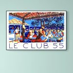 Balcon terrasse avec vue sur le club 55.