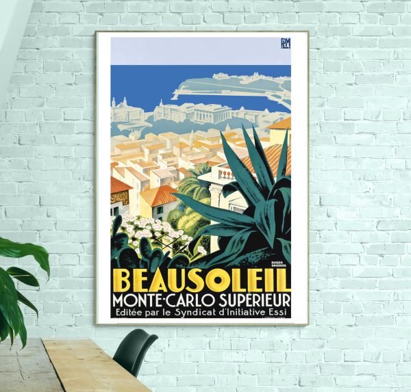 Affiche Beausoleil - Montecarlo Superieur