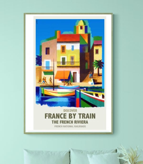 Affiche The French Riviera - France by Train