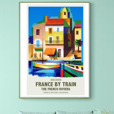 Affiche The French Riviera - France by Train
