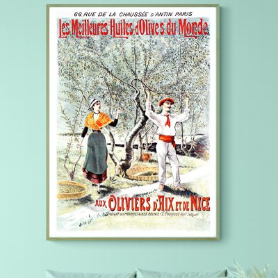 Affiche Les meilleurs Huiles d'Olives du Monde - Aix et Nice
