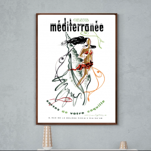 Affiche Club Méditerranée, sortez de votre coquille
