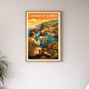 Affiche Camara da Lobos - Madere Churchill