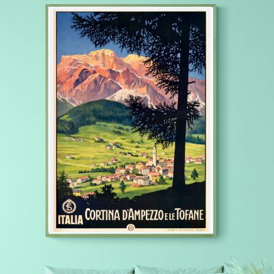 Affiche Cortina d'ampezzo e le Tofane - Italia