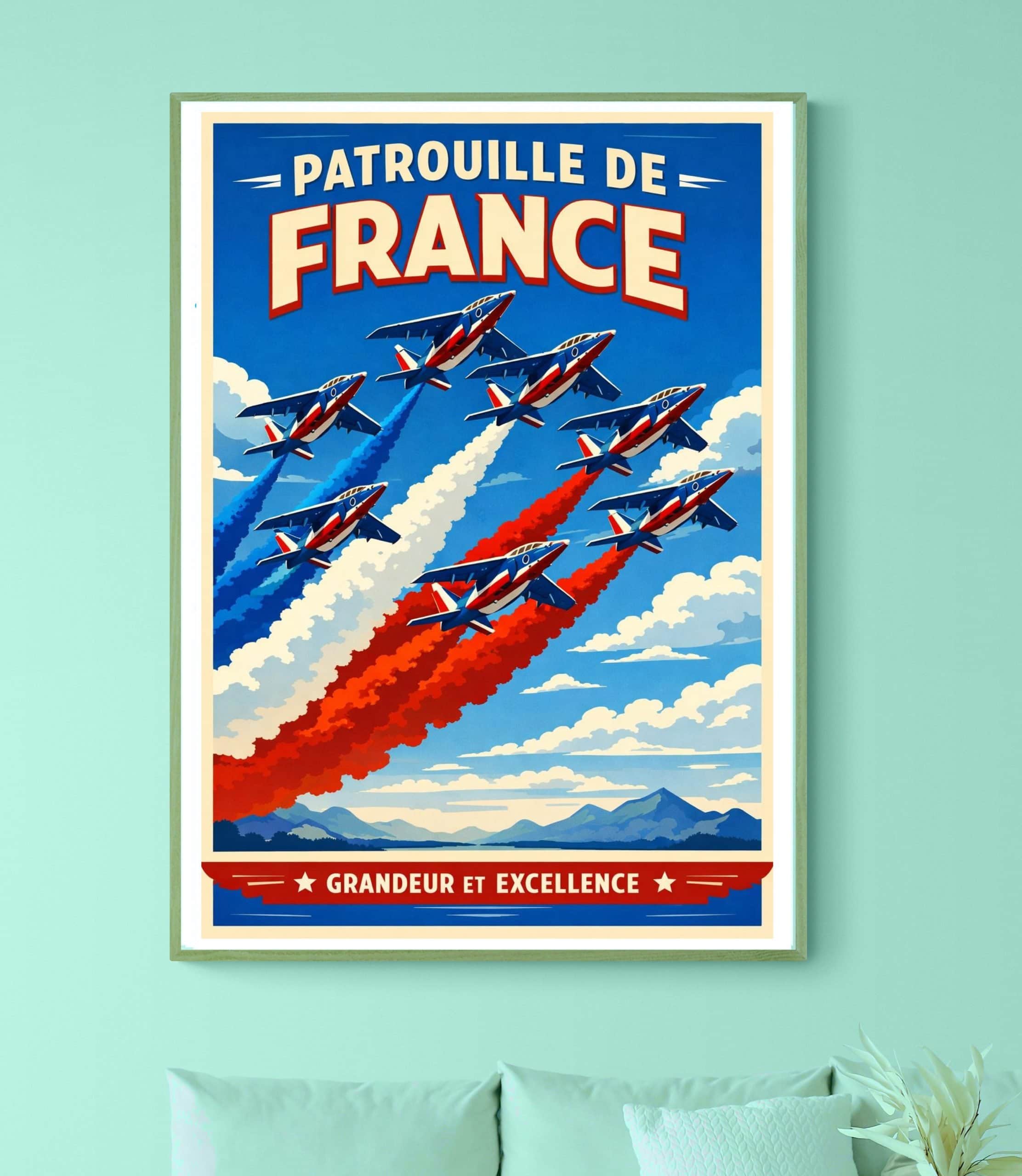 Affiche Patrouille De France Affiche Vintage
