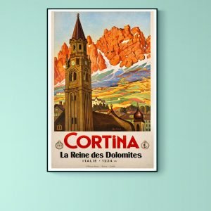 Affiche Cortina - La Reine des Dolomites