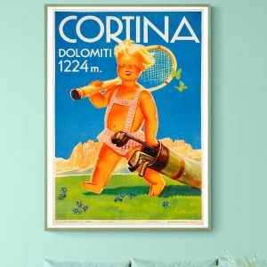 Affiche Cortina Dolomiti 1224m