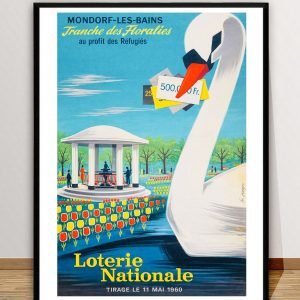 Affiche Loterie Nationale Mondore Les Bains
