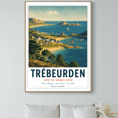 Affiche Trébeurden, Cote de Granit Rose