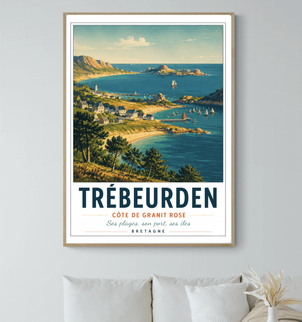 Affiche Trébeurden, Cote de Granit Rose