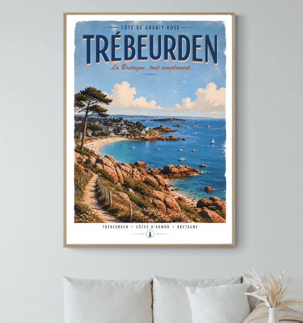 Affiche Trébeurden, la Bretagne tout simplement